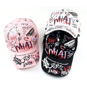 Gorra de béisbol con letras para niño y niña sombrero de diseño de 