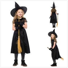 Disfraz de mago para niños de Halloween Vestido de niña br...