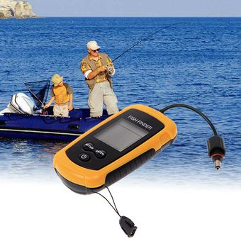 Pescado portátil Finder Detector de pescado Sonar ultrasónico con cable y inalámbrico 