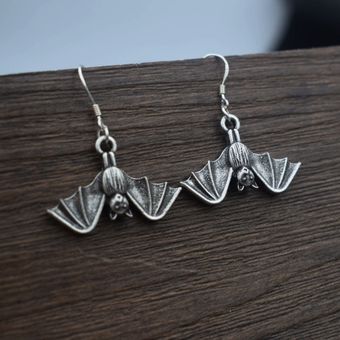 Pendientes De Murciélago Con Gancho De Halloween 