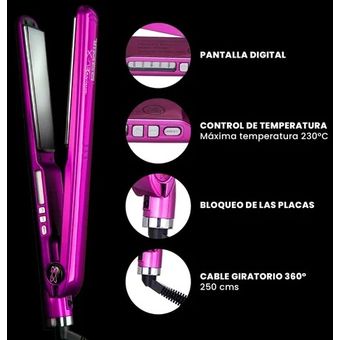 Plancha para cabello timco best sale x titanium