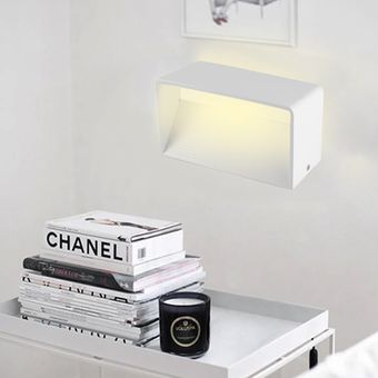 Moderno Rectángulo 6W LED apliques de la pared de la lámpara de pared de luz para el dormitorio Decoración 