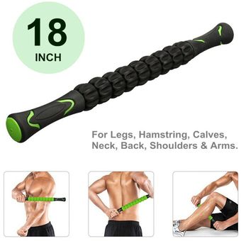 Portátil Yoga palo rodillo de masaje en el punto gatillo músculos para aliviar el dolor de relajación física Fitness de terapia equipo 