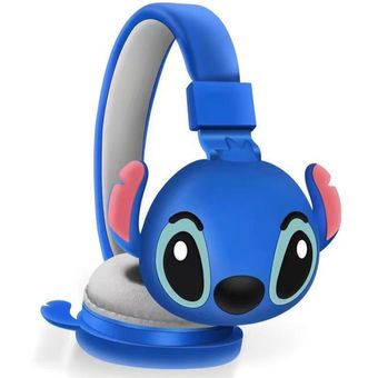 Generico - Audifonos Bluetooth Y Auxiliar Stitch Para Niños En Diadema