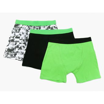 Calzoncillos Pack de 5 Unidades Algodón Niño Federation-Verde Calzoncillos Pack de 5 Unidades Algodón Niño Federation-Verde