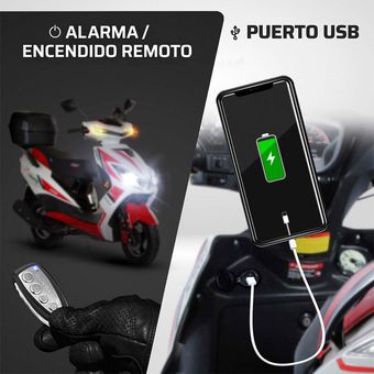 Motometa Detalles Cable arnes cargador de puerto USB para