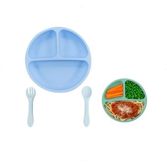 Plato de cena de silicona para bebés vajilla para niños - China