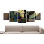 Cuadro 130x50Cms 5 Piezas Decorativo Abstracto11