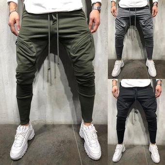 Pantalones de chándal para hombre  pantalón de moda  Hip-Pop  holgad.. 