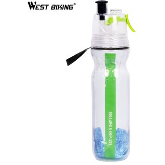 tetera de plástico a prueba de fugas botella de agua portátil para bicicleta para deportes al aire 