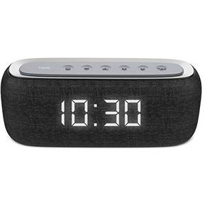 Despertador Speaker Con Reloj Digital Bocina Con Dual Alarm...