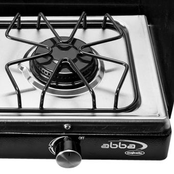 Estufa de Mesa ABBA 2 Puestos Gas Propano SC200 Negro