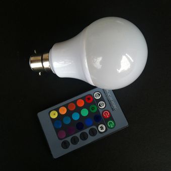 B22 estilo de moda leche cubierta blanca RGB Bulb Light 10W QPD21 AC85V-265V 