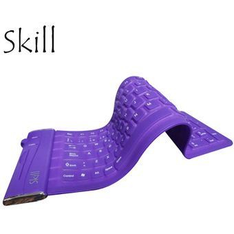 Teclado Flexible Skill Usb Sp - Purple