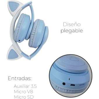 RGB sobre Auriculares Inalámbricos Bluetooth Bluetooth con Micrófono  Estéreo