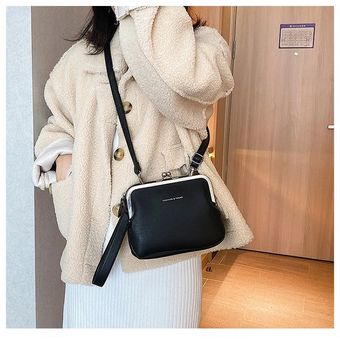 Bolso cruzado de piel sintética para mujer bandolera blanca de verano de marca de viaje #black 