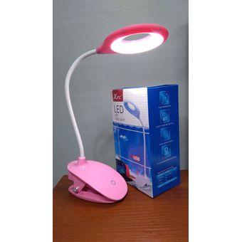  Lámpara de mesa LED, portátil, flexible, con cuello de