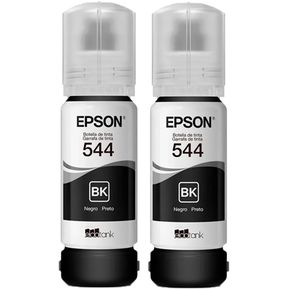 Tinta Epson 544 compatible impresoras L3110 L3115 L3150 kit X 2 negro