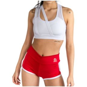 Short Deportivo Rojo Mujer