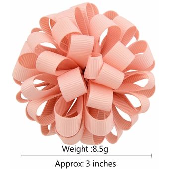 3 pulgadas bandas para el cabello diseño nuevo Cinta de grogrén con flores y cuerda elástica accesorios 813 