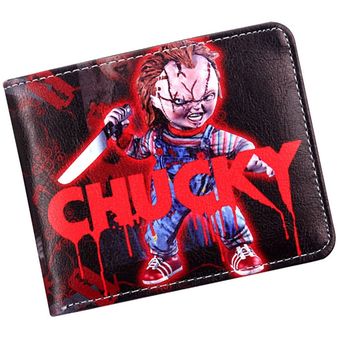 Película de Horror cartera Chucky estuche protector para tarjetas de crédito cartera plegable SAI 