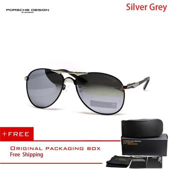de moda gafas de conductor gafas de sol polarizadas para hombre de la marca de lujo Porsche Design gafas anti ultravioleta accesorios gafas de regalo Nuevas gafas de sol explosivas P8722 