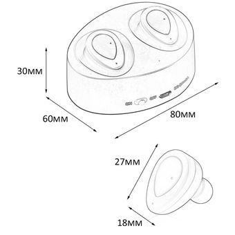 K2 auriculares estéreo inalámbrico par Mini auriculares auriculares en la oreja 