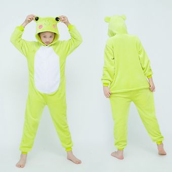 Ardilla de pijama de los pijama de unicornio para los viñetas de animales bebé traje de invierno niñas Licorne mono-Light Frog 