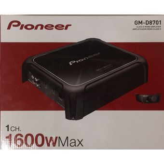 Pioneer Amplificador Coche GM-D8701 Negro
