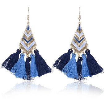 Pendientes De Mujer Borlas Étnicas De Bohemia Pendientes De 