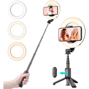 Palo selfie, trípode y soporte de 107 cm para teléfono, accesorio portátil  para celular con control remoto inalámbrico para iPhone 11, 12 Pro, XR, –  Yaxa Store