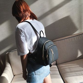 Las mujeres impermeable de tela Oxford Mochila coreana adolescente Ocio mochila 