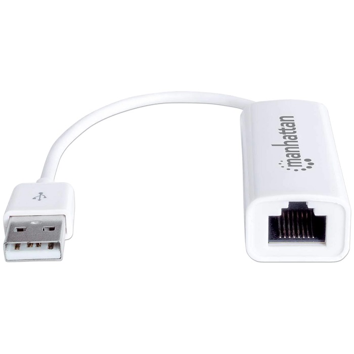 Convertidor Adaptador De Red Manhattan USB a Ethernet Alta Velocidad 2.0 506731