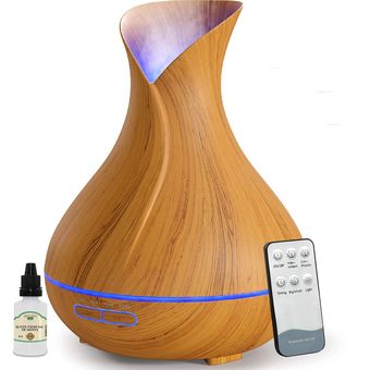 Difusor de aceites esenciales de 300 ml (grano de madera negro