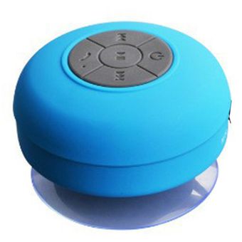 IPX4 portátil inalámbrico de ducha impermeable altavoz manos libres de coche Sucting micrófono inalámbrico Baño transmisión de audio 