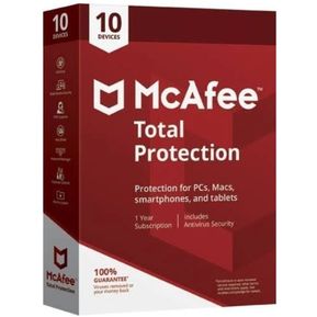 Antivirus Mcafee Original Total Protection 10 Dispositivos (...