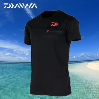 ropa de pesca de manga corta transpirable protección solar camiseta de pesca UV ropa de pesca de secado rápido 