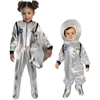 Astronauta de disfraz de Halloween para bebé, traje espacial con