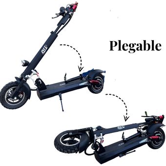 TIO T01 Scooter Eléctrico de Adulto Plegable con Asiento, Motor de 500W de  Potencia 46km/h Velocidad Máxima, Carga Completa 41km, Patin Eléctrico  (48v,13AH) : : Deportes y Aire Libre