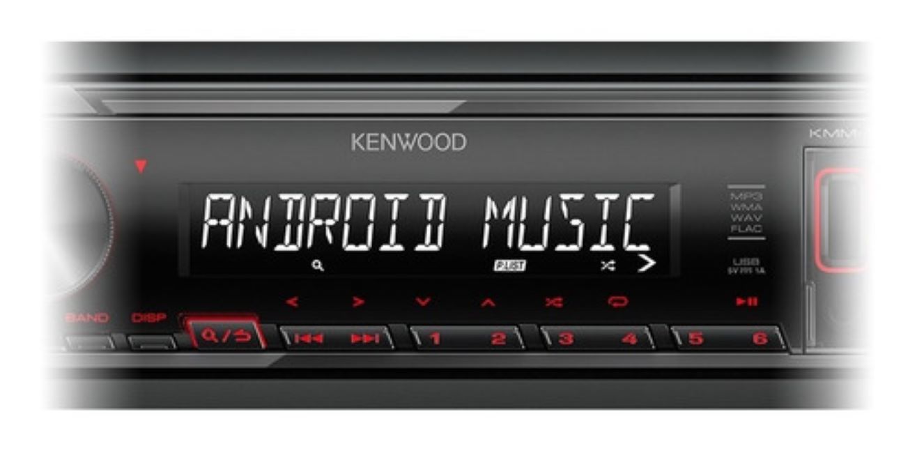 Autoestéreo Kenwood KMM-105 USB Y Auxiliar - Negro