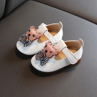 Niño bebé niñas otoño interior princesa suela suave zapatos para caminar-Rosa 