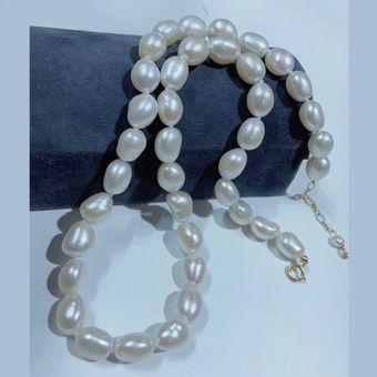 Collar de perlas para mujer moda de agua dulce natural de hecho a mano 
