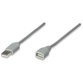 MANHATTAN - CABLE USB EXTENSION 1.8M, GRIS