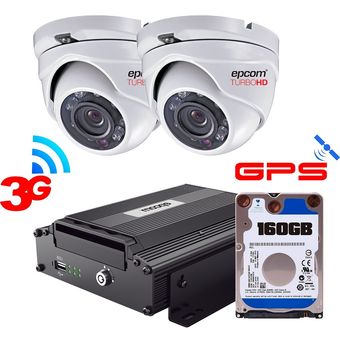 Kit VideoVigilancia Movil 2 Camaras De Seguridad CCTV EPCOM XMR K2CHXMR32  HD - IP - Gran Angular - Vision Nocturna - Cloud App - Incluye MicroSD 32GB