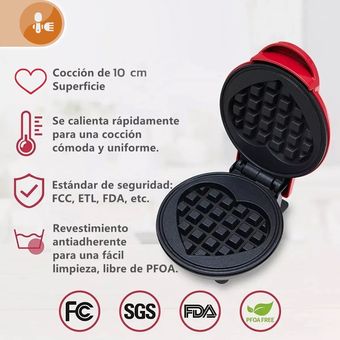 Waflera Electrica Antiadherente Mini Corazon GENERICO