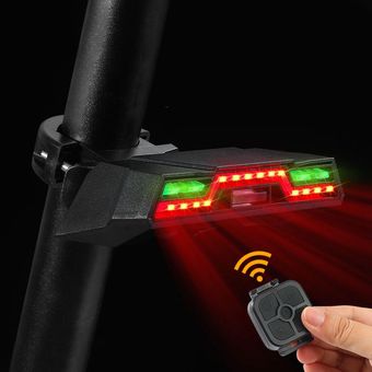 Luz trasera de bicicleta LED Control remoto inalámbrico USB para 