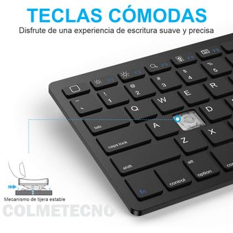 GENERICO Mini Teclado Inalambrico con Bluetooth Compatible Con iPad Y  Android