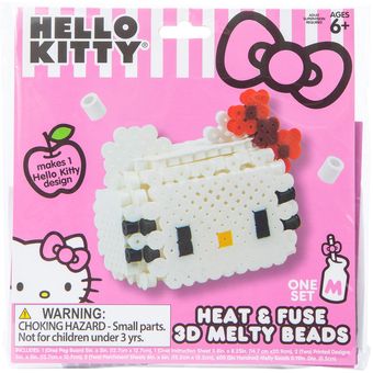 Hama Beads Edición 3d Hello Kitty + Plantilla + Tabla