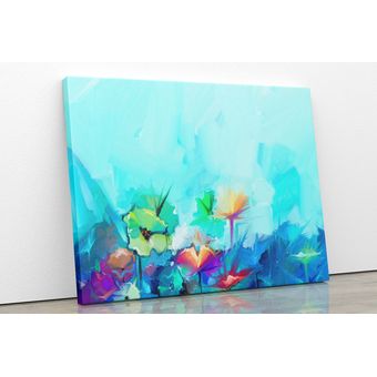 Cuadro Lienzo Tayrona Store Pintura Flores 74 