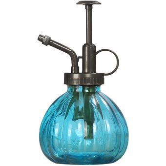 Vintage calabaza cristal flor botella de spray de agua planta maceta p 